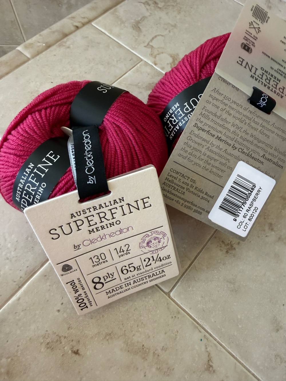 Cleckheaton Australian Superfine Merino Yarn by Cleckheaton - Raspberry Pink